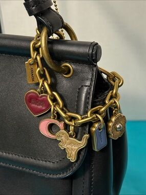 RARE Coach Swag Bag Charm Chain (Brass)